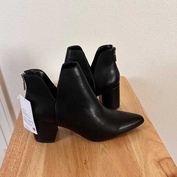 Aqua College Womens Ankle Fashion Boot Back Zipper Black Size 9M NWB - Picture 2 of 7